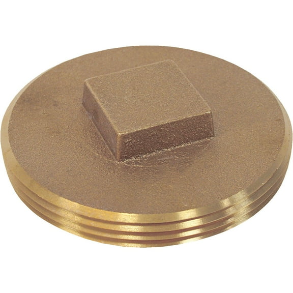 Jones Stephens P50-150 Southern Code Brass Cleanout Plug, 1-1/2-Inch