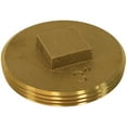thumbnail image 1 of Jones Stephens Brass Screw Raised Head Plug - 3 In - Screw-In, Threshold Screw Plug, 1 of 3