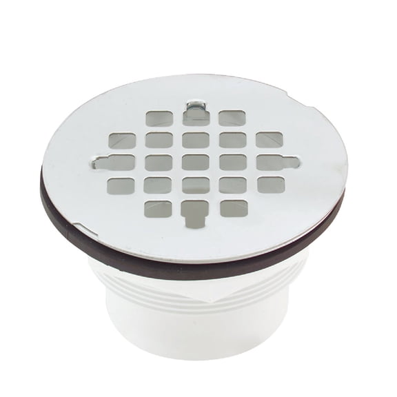 Jones Stephens Pvc Shower Stall Drain Solvent Weld, 2-Inch
