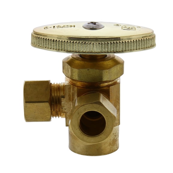 Jones Stephens S10421 1/2 Swt X 3/8 Od X 38 Od Rb 3Way Supply Stop Lf - Brass