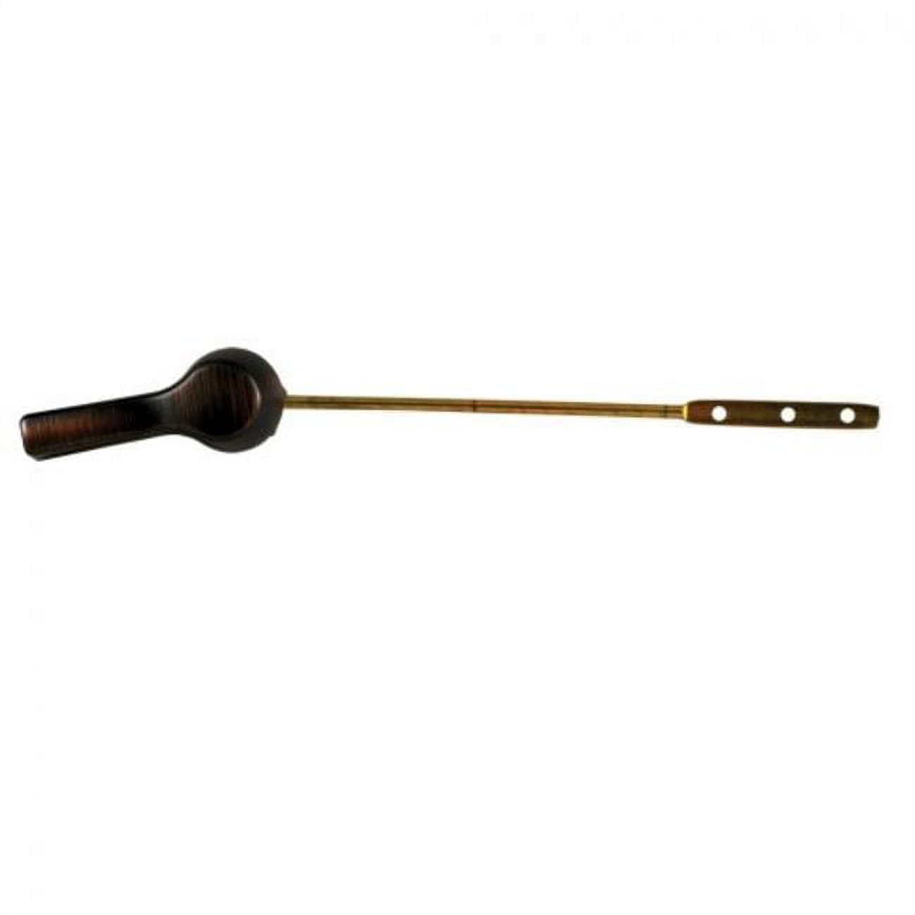 Universal Matte Black Metal Toilet Tank Trip Lever with Brass Arm