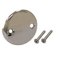 thumbnail image 1 of Jones Stephens T05013 2 Hole Waste & Overflow Face Plate - Chrome, 1 of 1