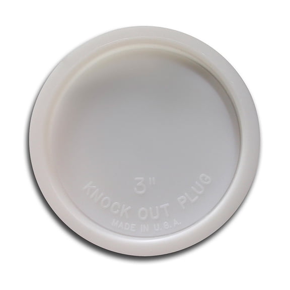 Jones Stephens T33003 Test Plug Knockout, 3 in. - Pack of 50