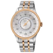 Gevril Jones Swiss automatic SW200 single handed watch Silver Two-tone | Silver Dial