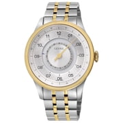 Gevril Jones Swiss automatic SW200 single handed watch Silver dial Two-tone | Silver Dial