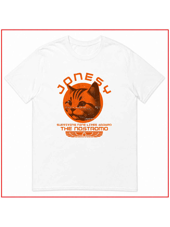Jonesy Surviving Nine Lives Aboard Nostromo Alien Unisex T Shirt Top V90110 Size S- 5XL