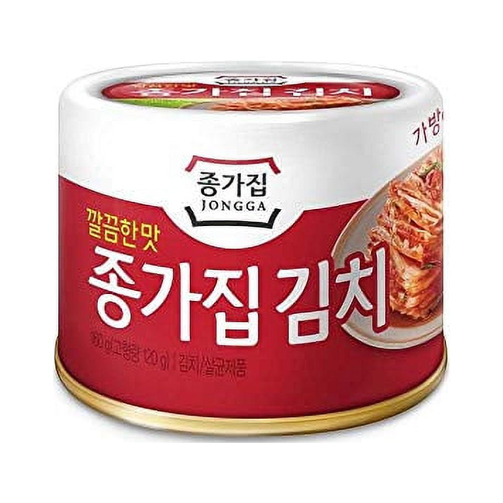 Jongga Cabbage Kimchi, Canned Shelf Stable Kimchi 160g (ORIGINAL KIMCHI