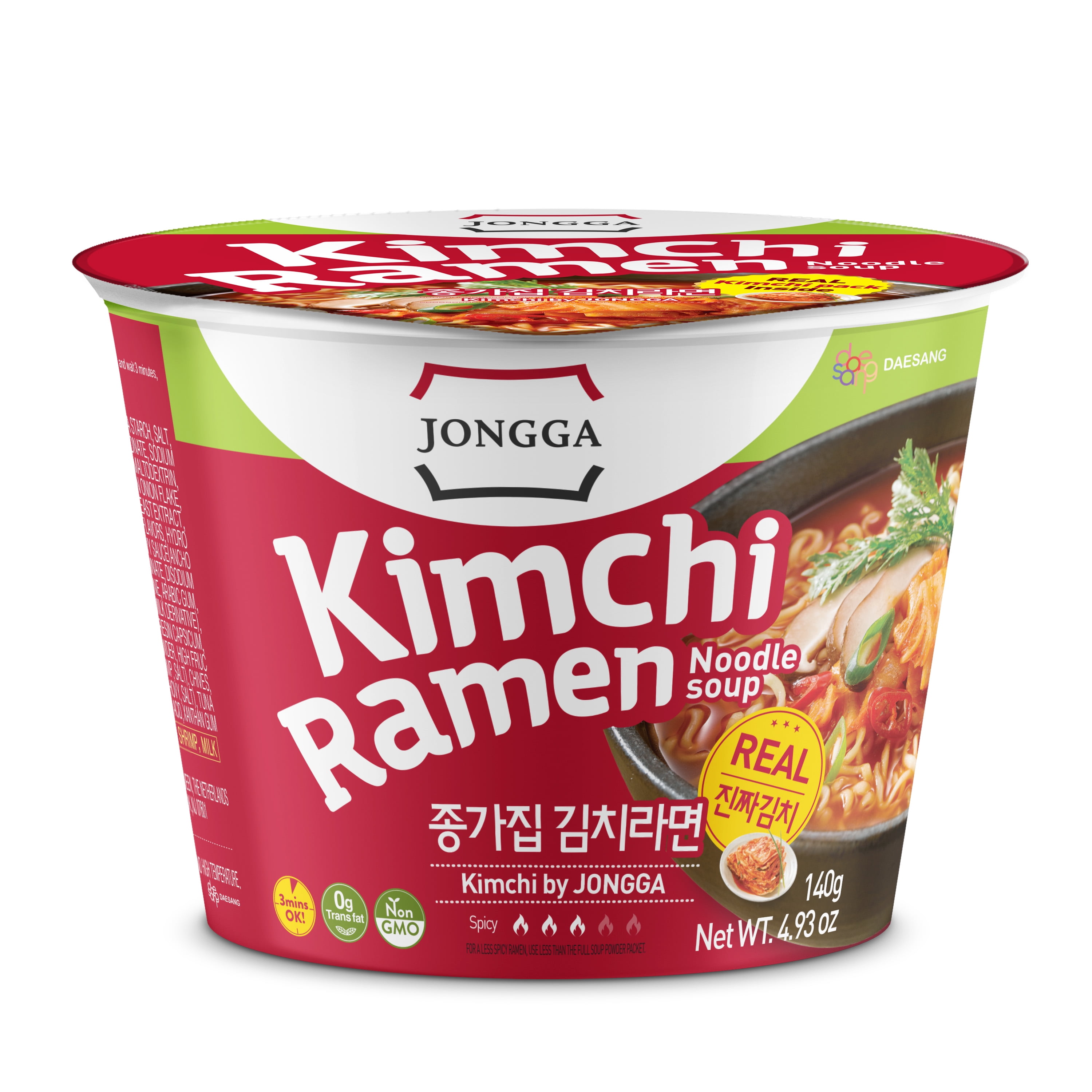 Jongga Korean Noodle, Ramen cups, Kimchi Ramen, Veggie vegan Noodle