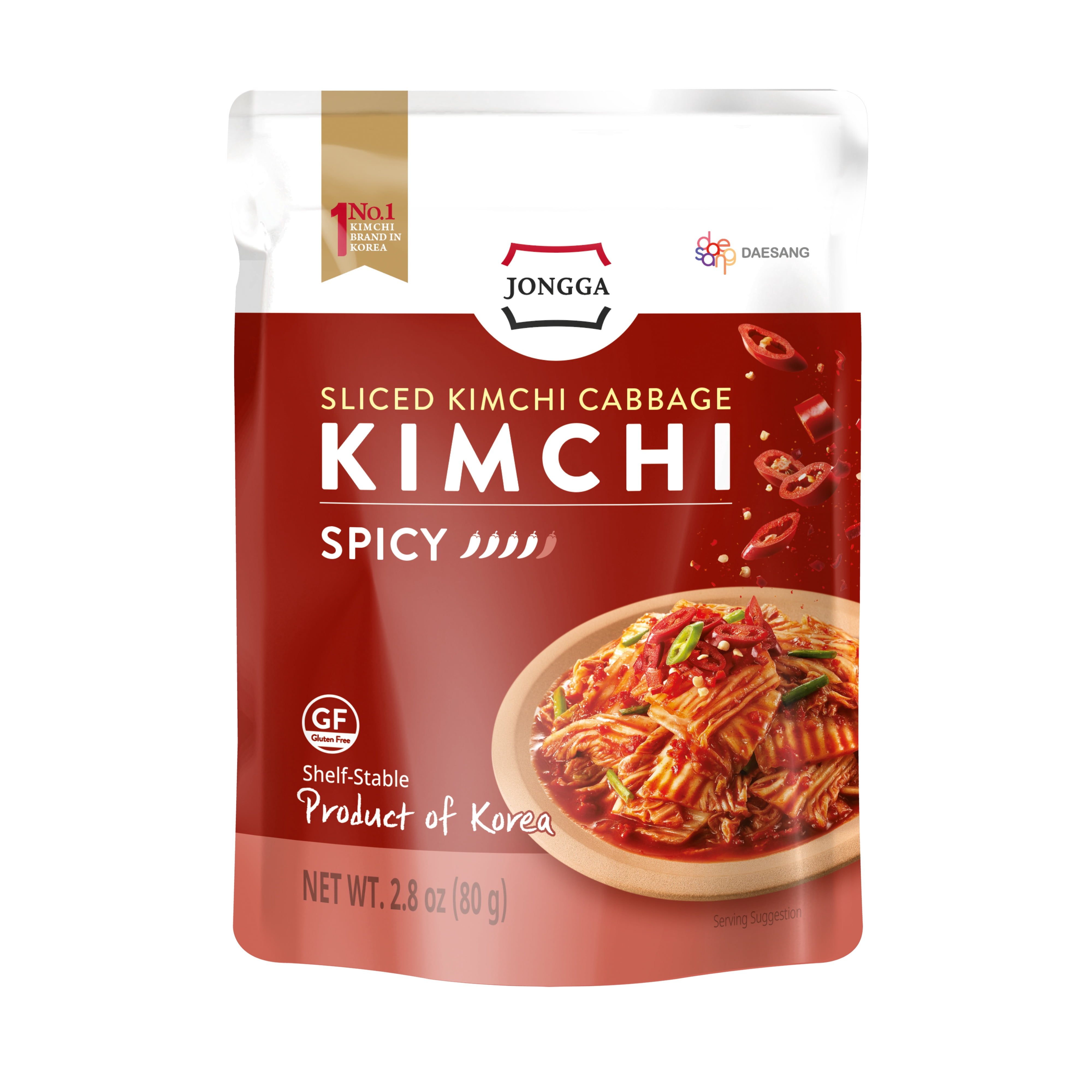 Jongga Shelf Stable Kimchi - Spicy, 2.8 oz