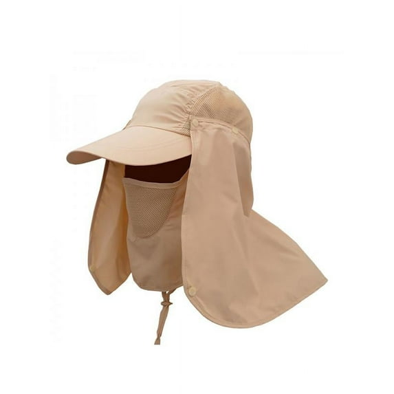 Jongmart Fashion Summer Outdoor Sun Protection Fishing Cap Neck Face Flap Hat Wide Brim
