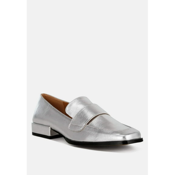Jongs Metallic Penny Loafers