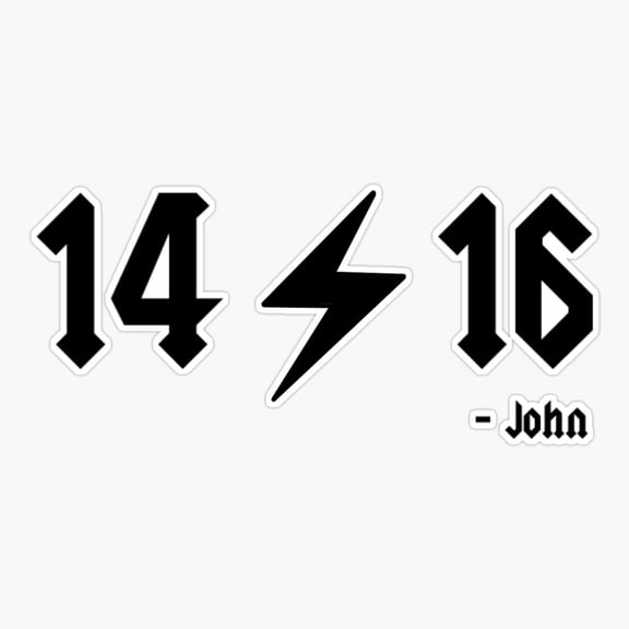 Jonh 14:16 Sticker