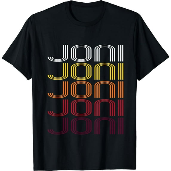 Joni Retro Wordmark Pattern - Vintage Style T-shirt