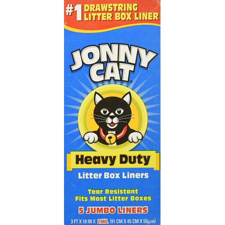 Jonny Cat Cat Litter Box Liners 5 per Box - 2 Pack Total 10 Liners