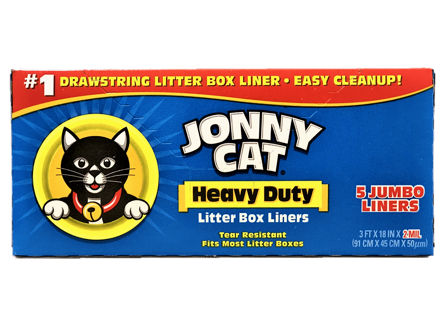 Jonny Cat Heavy Duty Jumbo Drawstring Litter Box Liners