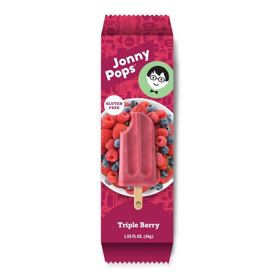 Jonnypops Triple Berry Creamy Smoothie on A Stick 1Each (PACK OF 96)