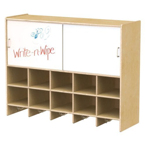 Jonti-Craft 10 Section Wall Mount Storage Coat Locker