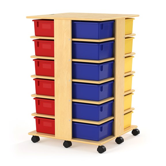 24 Tub Tower - with Colored Tubs