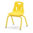 thumbnail image 1 of Stacking Chair with Powder-Coated Legs - 14" Ht - Yellow, 1 of 6