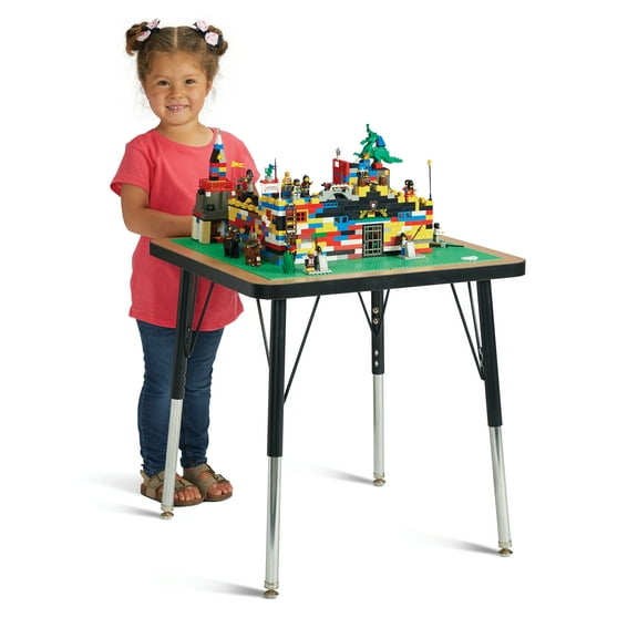 Adjustable Building Table – Traditional Brick Compatible – 15-24"H