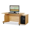 thumbnail image 1 of Apollo Single Computer Desk - Maple Top, 1 of 7