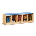 thumbnail image 1 of 5 Section Bench Locker - Blue, 1 of 5