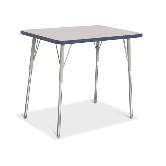 Rectangle Activity Table - 24" X 36", A-height - Freckled Gray/Navy/Gray