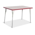 thumbnail image 1 of Rectangle Activity Table - 30" X 48", A-height - Freckled Gray/Red/Gray, 1 of 7