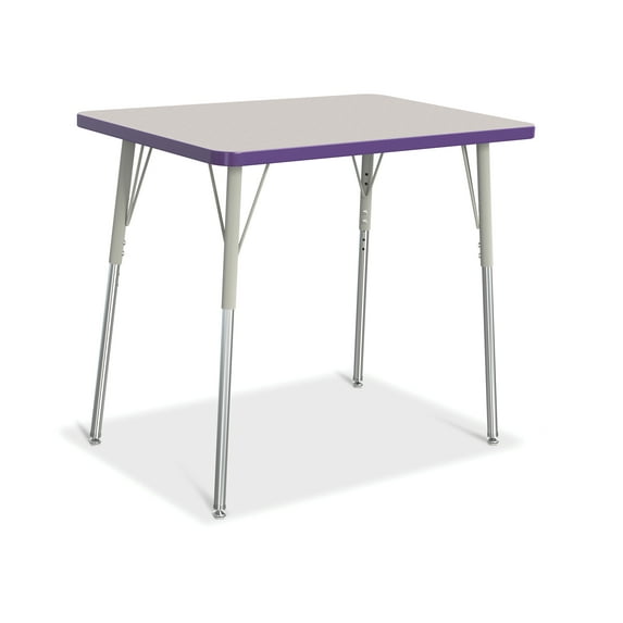 Rectangle Activity Table - 24" X 36", A-height - Freckled Gray/Purple/Gray