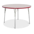 thumbnail image 1 of Round Activity Table - 48" Diameter, A-height - Freckled Gray/Red/Gray, 1 of 7