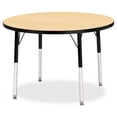 thumbnail image 1 of Round Activity Table - 36" Diameter, A-height - Maple/Black/Black, 1 of 6