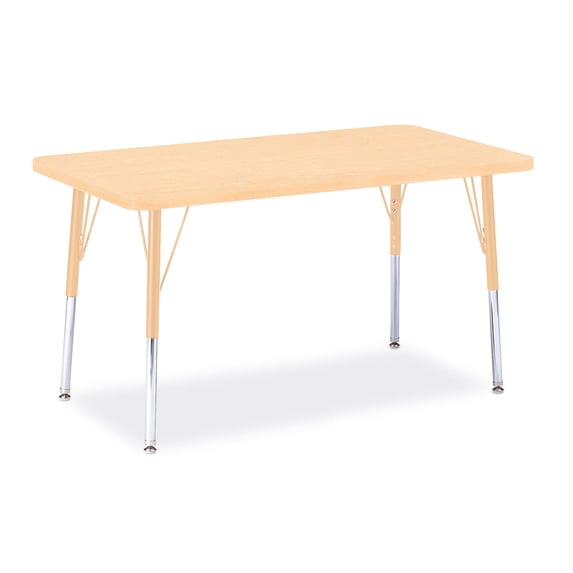 Rectangle Activity Table - 24" X 36", A-height - Maple/Maple/Camel