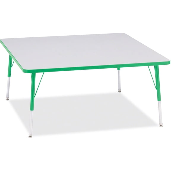 Square Activity Table - 48" X 48", A-height - Freckled Gray/Green/Gray
