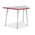 thumbnail image 1 of Trapezoid Activity Tables - 24" X 48", A-height - Freckled Gray/Red/Gray, 1 of 7