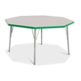 thumbnail image 1 of Octagon Activity Table - 48" X 48", E-height - Freckled Gray/Green/Gray, 1 of 7