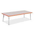 thumbnail image 1 of Rectangle Activity Table - 30" X 72", E-height - Freckled Gray/Orange/Gray, 1 of 7