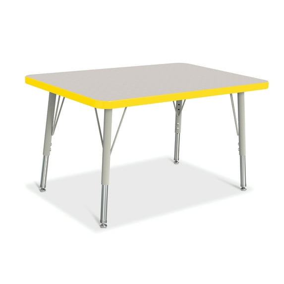 Jonti-Craft Rainbow Accents Rectangle Activity Table