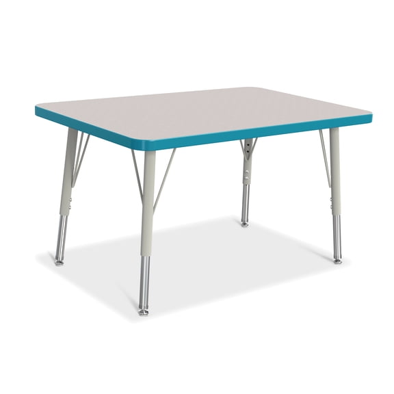 Jonti-Craft Berries Elementary Height Color Edge Rectangle Table