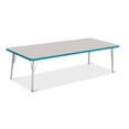 thumbnail image 1 of Rectangle Activity Table - 30" X 72", E-height - Freckled Gray/Teal/Gray, 1 of 7
