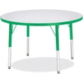 thumbnail image 1 of Round Activity Table - 36" Diameter, E-height - Freckled Gray/Green/Gray, 1 of 7