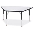 thumbnail image 1 of Trapezoid Activity Tables - 24" X 48", E-height - Freckled Gray/Black/Black, 1 of 7