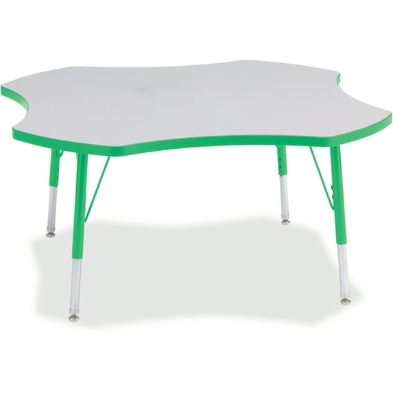 Four Leaf Activity Table, E-height - Freckled Gray/Green/Gray