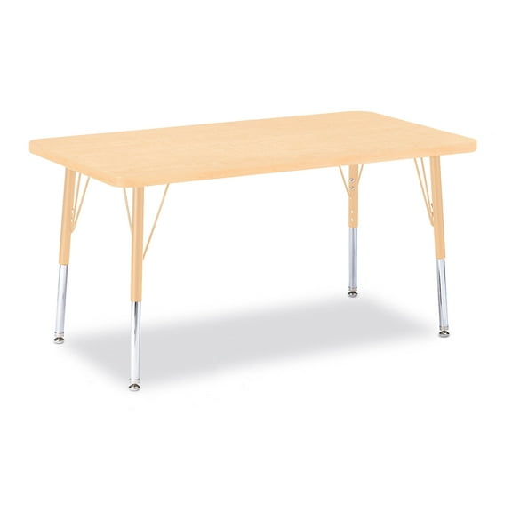 Rectangle Activity Table - 24" X 36", E-height - Maple/Maple/Camel