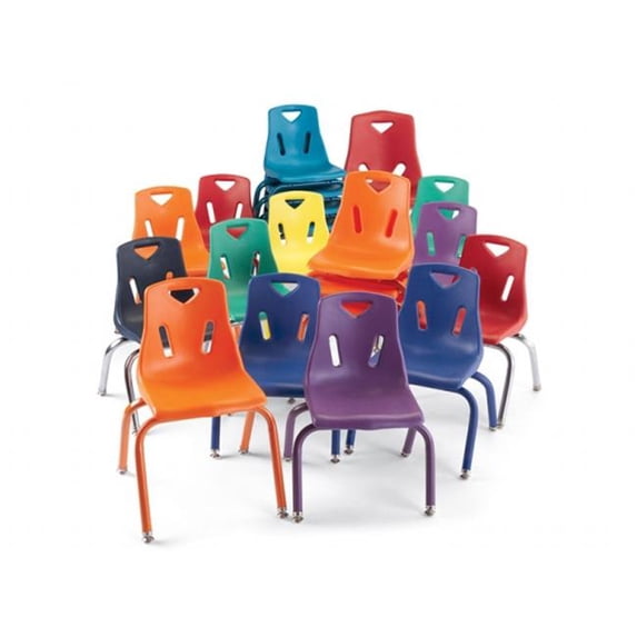 Berries Plastic Chairs w/Chrome-Plated Legs