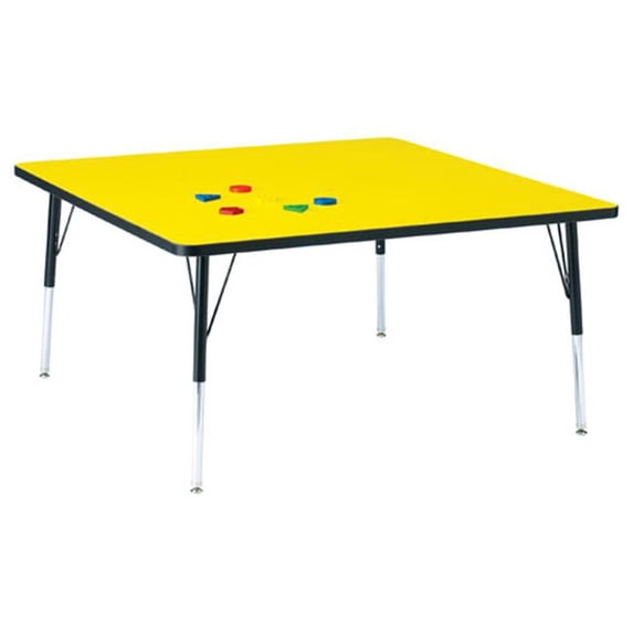 Elementary Height Color Top Square Table