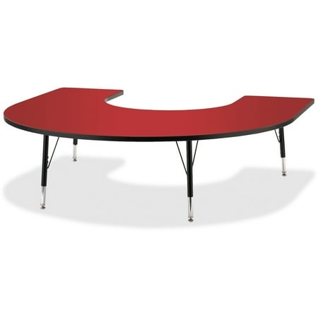 Jonti-Craft Berries Toddler Black Edge Horseshoe Table