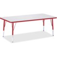thumbnail image 1 of Jonti-Craft Kydz Activity Table - Rectangle-Color:Gray/red,Size:30" X 60"  11" - 15", 1 of 2