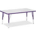 thumbnail image 1 of Jonti-Craft Kydz Activity Table-Color:Gray Top / Purple Edge,Height:Toddler Height,Size:30" X 48" Rectangle, 1 of 2