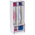 thumbnail image 1 of 2 Section Coat Locker with Step - Purple, 1 of 6