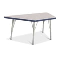 thumbnail image 1 of Trapezoid Activity Tables - 24" X 48", E-height - Freckled Gray/Navy/Gray, 1 of 7